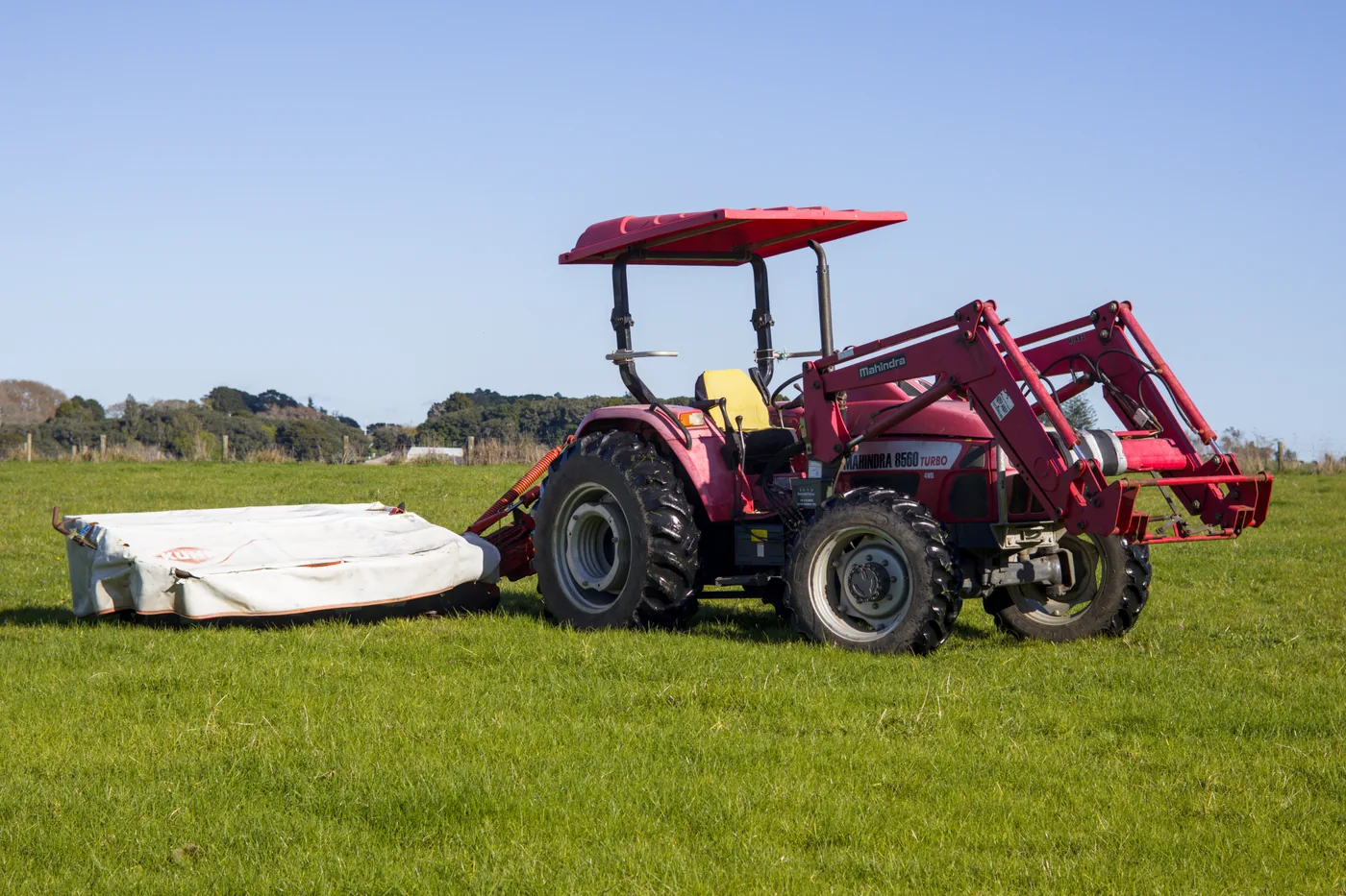 Mowing the paddock